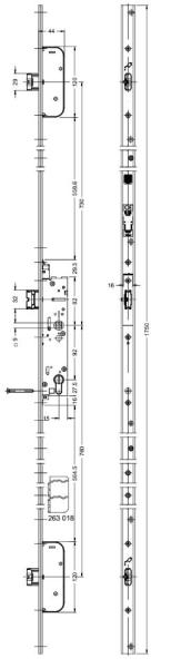 3 Riegel-Schloss 279513 / 279514